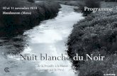 Nuit blanche du Noir - WordPress.com · 2018-10-16 · Les temps sauvages, 2015. 3. La Mort nomade, 2016. Retour à Biarritz Mato Grosso, Albin Michel, 2017. Et des bandes dessinées