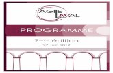 PROGRAMME - Agile Laval 2019.pdf · 2020-03-31 · utilisé lors de la sortie de l’apartheid), ou encore en coaching car elle est une grille de lecture des valeurs d’un individu