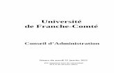 Université de Franche-Comtélea.univ-fcomte.fr/download/partage/document/pv_de... · 1 PROCES VERBAL DU CONSEIL D’ADMINISTRATION DE L'UNIVERSITE DE FRANCHE-COMTE (SEANCE DU 31