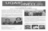 Campagne 2004 La Fondation de L'UQAR Lance sa tO campagne ... · tiendra le dimanche 25 avril 2004. En col laboration avec les Saveurs du Bas-Saint Laurent, il s'agit d'un brunch