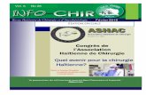 ÉDITION SPECIALE - AMHEamhe.org/info-CHIR/Info-CHIR_No_26.pdf1) Le nombre d’inscrits à l’Hôpital Universitaire de Mirebalais (HUM), en 2014, était de 237 ; Il est passé à