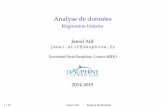 Analyse de données - Paris Dauphine Universityatif/lib/exe/fetch.php?... · 2014-10-20 · Analyse de données Régression linéaire Jamal Atif jamal.atif@dauphine.fr Université