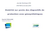 Stabilité sur pente des dispositifs de protection avec … · Bassins, barrages Canaux Barrage du Selvet (Aveyron) Journée Technique CFG – 23 mars 2016 . Les ouvrages concernés