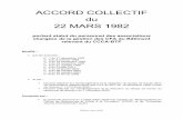 ACCORD COLLECTIF du 22 MARS 1982 · Centre de Ressources et d'Aide à la Formation" (CRAF) et de "Conseiller Jeunes et Entreprises" (CJE). Édition mars 2009 - 2 - Entre ... Aucune
