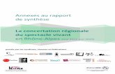 Annexes au rapport de synthèse - Réseau Culture 21 · 2015-06-17 · La concertation régionale du spectacle vivant en Rhône-Alpes - Annexes 3 Un fil rouge dans la concertation