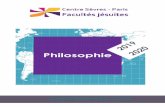 Philosophie - Centre Sèvres · 2019-07-01 · ECTS 3 / Tarif : 200 € Camille de VILLENEUVE Introduction à l’œuvre de Gilles Deleuze P01C (14h) • Mercredi de 14h30 à 16h30