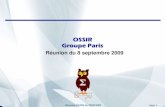 OSSIR Groupe ParisRéunion OSSIR du 08/09/2009 page 3 Correctif de Juillet 2009 •Avec [exploitability index] •(*) = version supportée, à jour des patches •MS09-028 Failles