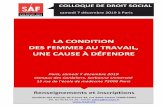 COLLOQUE DE DROIT SOCIAL - Le barreau des avocats de Toulouse€¦ · En revanche, à l’issue du colloque, les personnes participantes seront destinataires d’un questionnaire