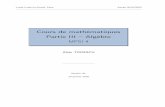 Cours de mathématiques Partie III – Algèbrealain.troesch.free.fr/2019/Fichiers/coursMPSI-algebre.pdfLycée Louis-Le-Grand, Paris Année 2019/2020 Cours de mathématiques Partie