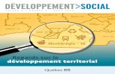 Regards sur le développement territorialerta.ca/sites/default/files/2017-03/developpement-social... · 2020-01-29 · de l’agglomération de Longueuil Gouvernance territoriale