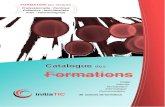 Formations - InitiaTICinitiatic.fr/catalogue INITIATIC.pdf · 2016-06-20 · POSTE de TRAVAIL Prise en main de l’ordinateur Objectifs / Découvrir l'environnement Windows, se familiariser