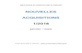 NOUVELLES ACQUISITIONS 1/2018 · COF / BCU Fribourg - Liste des nouvelles acquisitions no. 1 janvier-mars 2018 4 BOIS 16 duos faciles et progressifs [Musique imprimée] = 16 easy