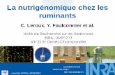 La nutrigénomique chez les ruminants Leroux AFTAA.pdf · F+GC C C+HT F Collecte de tissus mammaires (biopsies) et de laits à chaque fin de période N=4 N=4 N=4 N=4 . A L I M E N