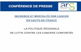 CONFÉRENCE DE PRESSE · 2019-01-25 · 2 . CONTEXTE . Pour répondre aux attentes des ARS de disposer de données épidémiologiques récentes sur les cancers, Santé publique France