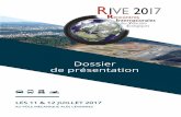Dossier de présentation · En réunissant les décideurs publics et privés, les Rencontres Internationales des Véhicules Ecologiques (RIVE) sont, chaque année, l’occasion de