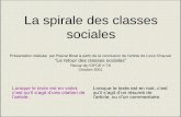 La spirale des classes socialessociales Présentation réalisée par Pascal Binet à partir de la conclusion de l’article de Louis Chauvel Le retour des classes sociales Revue de