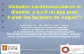 Maladies cardiovasculaires et diabète: y a-t-il un âge ... · 2) Expliquer comment ces facteurs de risque agissent sur l’organisme. 3) Vulgariser les résultats d’études portant
