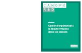 CANOPÉ Réseau Canopé R&DCahier d’expériences : la réalité virtuelle dans les classes 3 sommaire INTRODUCTION 5 1. USAGE PÉDAGOGIQUE DE LA RÉALITÉ VIRTUELLE EN COURS DE FRANÇAIS