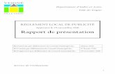 Approuvé le 25 novembre 2016 Rapport de …Ainsi, le conseil municipal de Veigné a délibéré le 28 juin 2013 pour engager la révision du RLP. Conformément à l’article R.581-73