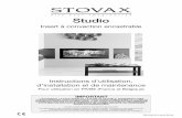 Studio - Stovax & Gazco · 4 Bienvenue Félicitations pour l’achat de votre insert Studio; s’il est correctement installé, Stovax espère qu’il –vous offrira les