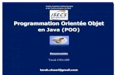 Programmation Orientée ObjetC’est quoi Java? Les bases du langage Concept Objet du langage Java Classes et Objets en Java Programmation orientée objet avancée Java Les classes