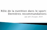 par Jef L’Ecuyer, Dt.P....On retrouve les glucides dans: Fruits et légumes Produits céréaliers ... l’estomac vide Il faut prendre un « shake de protéine » après son entraînement.