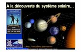 A la découverte du système solaire… - Astrosurf...Mars : A la découverte du système solaire… Diamètre: 6 794Km soit 1/2 de la Terre. Masse: 0,1 masse Terrestre (1/10 MT).