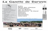 La Gazette de Darwyn · La Gazette de Darwyn N°44 sept 2016, direction et rédaction à Genève, 15 chemin du Clos, 1233 Sézenove. Tél: 078.666.86.49 Edito News des chevaux