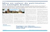 4 PATRIMOINE Mise en valeur du patrimoine: un exemple breton · frir une découverte des lieux. Le but de la SPREV est de mettre en valeur la richesse du patri-moine religieux, non