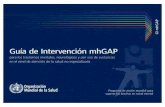 01 WHO-mhGAP-IG-Introduction ES FA01 · 2019-05-23 · GI-mhGAP -----~ Guía de Intervención mhGAP para los trastornos mentales, neurológicos y por uso de sustancias en el nivel