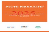 PACTE PRODUCTIF 2025 - Agri Mutuel · L’INTERNATIONAL 4 Une érosion des performances en France et à l’international 4 ... constituant le troisième excédent ... 9 Eurostat