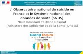 L Observatoire naonal du suicide en France et le Système ... · 10/17/2018  · (Ministère des Solidarité et de la Santé, DREES) ... • Tentaves de suicide et pensées suicidaires