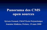 Panorama des CMS open sources - École Polytechniquesylvain/presentationCMS.pdf · Contraintes juridiques Sites multilingues Sites multilingues attention à loi sur la double traduction
