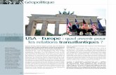entretien USA – Europequel avenir pour : les relations ... · Angela Merkel et le président français François Hollande qui se sont chargés de négocier les accords de Minsk