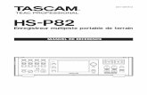 HS-P82 Reference Manual - Tascam · carte CF contient des dossiers de projet et chaque dossier de projet contient des dossiers de scène. Ces dossiers de scène contiennent des fichiers