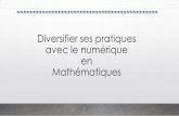 Diversifier ses pratiques avec le numérique en Mathématiques · permet de générer des fiches d’exercices et leurs corrigés en pdf 2 Choisir le nombre d’exercices de chaque