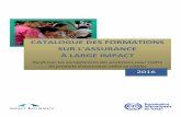 Catalogue des formations 2016 - impactinsurance.org · Catalogue des Formations 2016 Objectifs de formation Analyser les besoins de gestion des risques et les stratégies d’adaptation