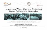 Water Use and Pollution Reduction in Industries Raghu GIZ Us… · Raghu Babu Nukala, Project Director Deutsche Gesellschaft für Internationale Zusammenarbeit (GIZ) GmbH Experiences