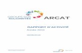 ARCAT Rapport d'activité 2015 · 2017-04-12 · Le rapport 2013 du Groupe d’experts, représentant la référence nationale en termes de prise en charge de l’infection par le