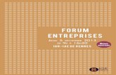 FORUM ENTREPRISES - univ-rennes1.fr...Le Forum Entreprises IGR-IAE de Rennes présente un double objectif : Pour les étudiants : amorcer un premier contact avec des entreprises qui