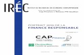PORTRAIT 2016 DE LA FINANCE RESPONSABLE · Part de la FSR--- --- 34 % 50 % Placement responsable o Le total brut des placements responsables au Québec atteignait en 2016 quelque