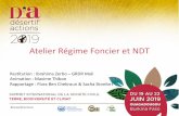 Atelier Régime Foncier et NDT - Désertif-actions · 2019-07-10 · NDT et gestion du foncier au Burkina Faso ... garantir la GDT, la mise en œuvre de la NDT et le développement