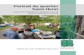 Portrait du quartier Saint-Henri - solidarite-sh.org · Ce portrait a été réalisé en Janvier 2020 par l’équipe de la CDC Solidarité Saint-Henri. Ce n’est pas une source