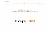 Cahier TOP 30 2015 - ac-orleans-tours.fr · 2015-03-16 · Cahier du TOP 30, sélection officielle mars 2015 2 Le présent livret recense les actions sélectionnées parmi les 602