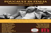 FOUCAULT IN ITALIA - Philosophy Kitchen · Bologna, 11 dicembre 2014, ore 9-18.30 Università di Bologna, Dipartimento di Scienze Politiche e Sociali Strada Maggiore 45 - Sala dei