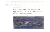 DP jardin de Monet - RODONI.CH · À Giverny pour la première fois, Claude Monet, qui a toujours aimé et peint la nature et les jardins, a l’occasion d’en dessiner lui‐même