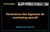 Panorama des Agences de marketing sportif · PDF file • Evénementiel (9 agences) • Digital et content (5 agences) • Design (2 agences) • Régie (3 agences) • Conseil stratégique