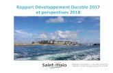 Rapport Développement Durable 2017 et …...Rapport Développement Durable 2017 et perspectives 2018 1 un bilan des politiques, programmes et actions publiques ainsi que les orientations