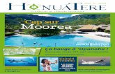 Cap sur Mooreahonuatere.com/wp-content/uploads/2016/08/Honuatere-N°1.web_.pdf · TIM M c KENNA Plongez dans la nouvelle piscine du Moorea Pearl ... Portfolio : les baleines 46 ...