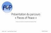 Présentation du parcours «Pieces of Peace · 2016- 2017 Un tour du monde à la rencontre des Artisans de Paix ... LE PARCOURS OBJECTIF : Réfléchir sur la Paix et comprendre quel